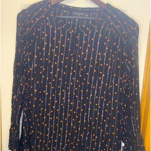COPY - Only worn once! Lane Bryant classic long sleeve keyhole neck blouse. Siz…